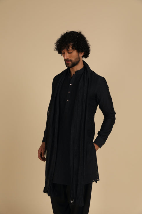 Jamdani Kurta with Stole and Salwar